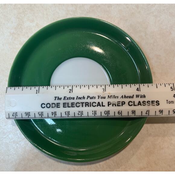 Demitasse Saucers Only Rubicon Designs Lot of 3 Green White Made In Japan - Picture 9 of 10